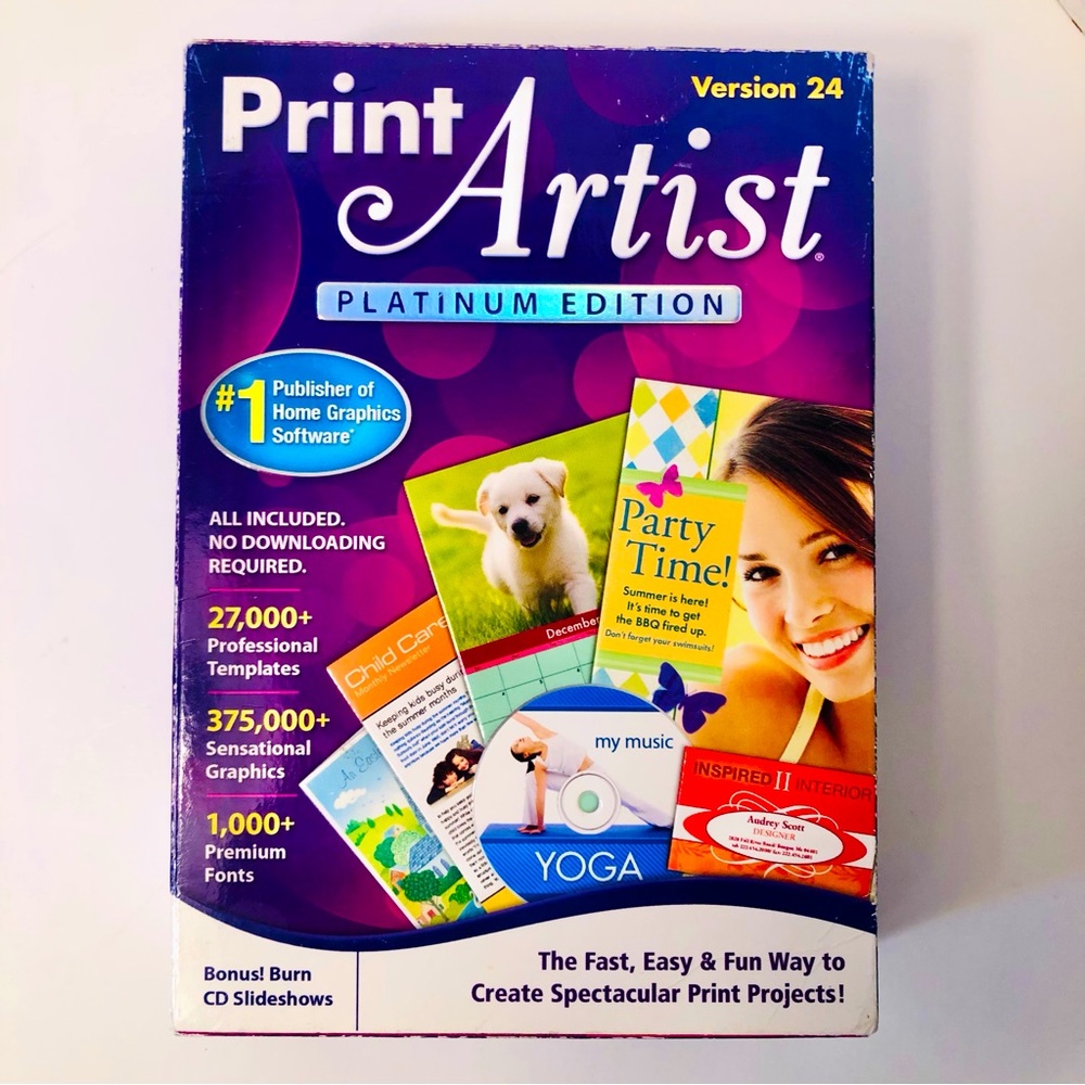 Print Artist Platinum Edition, Version 24, Create Spectacular Print Projects
